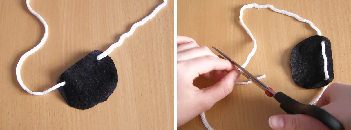 jak zrobić przepaskę na oko dla pirata krok po kroku