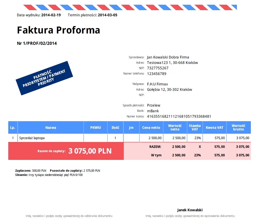Zdjęcie Faktura proforma: czy musisz zapłacić? Wyjaśniamy!