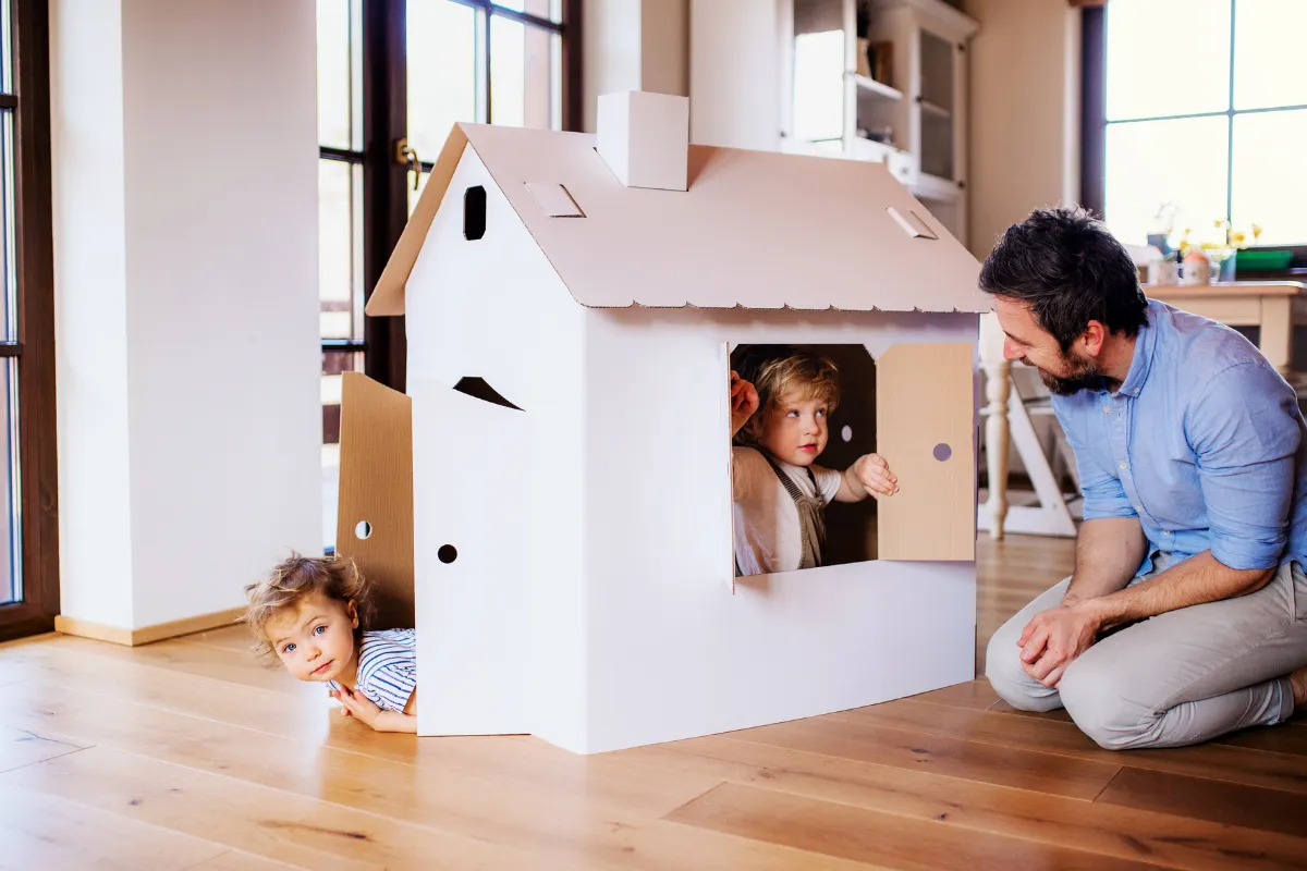 domek z kartonu krok po kroku