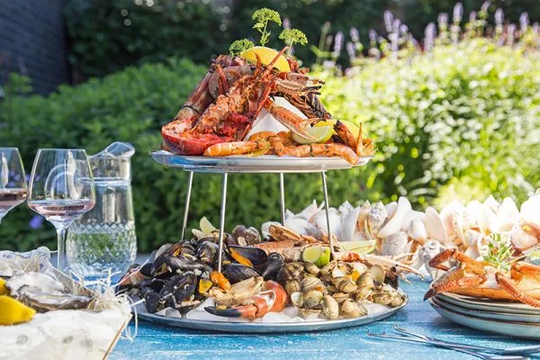 Portugiesische Meeresfr&uuml;chteplatte