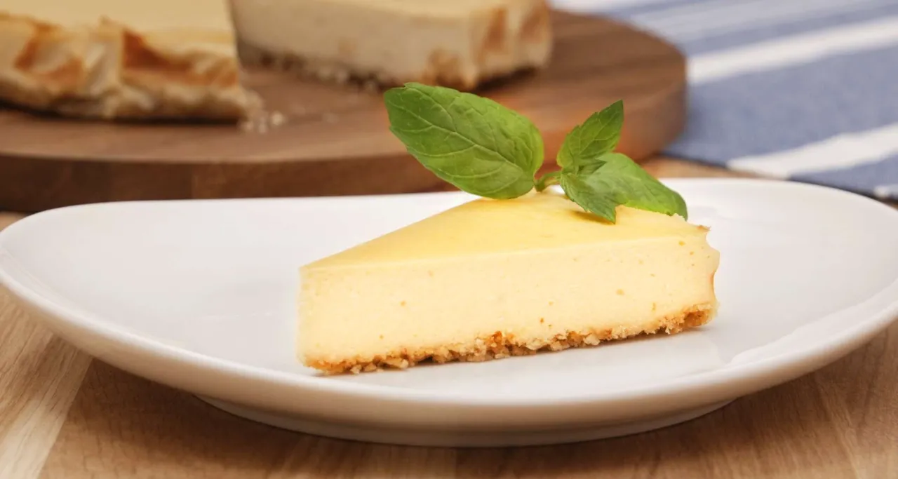 Lekki sernik z erytrytolem i spodem owsianym