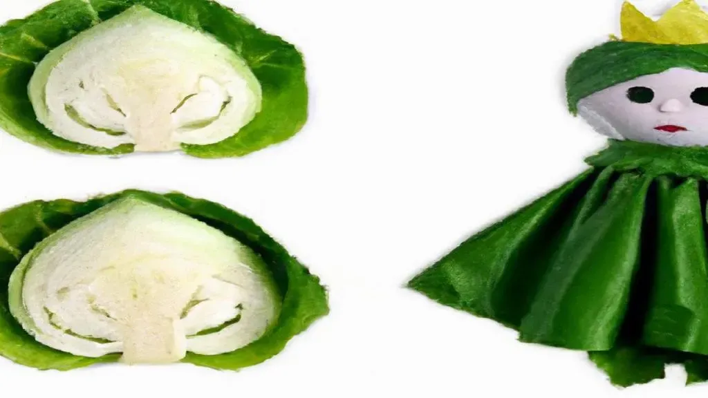strój kapusty dla dziecka detale