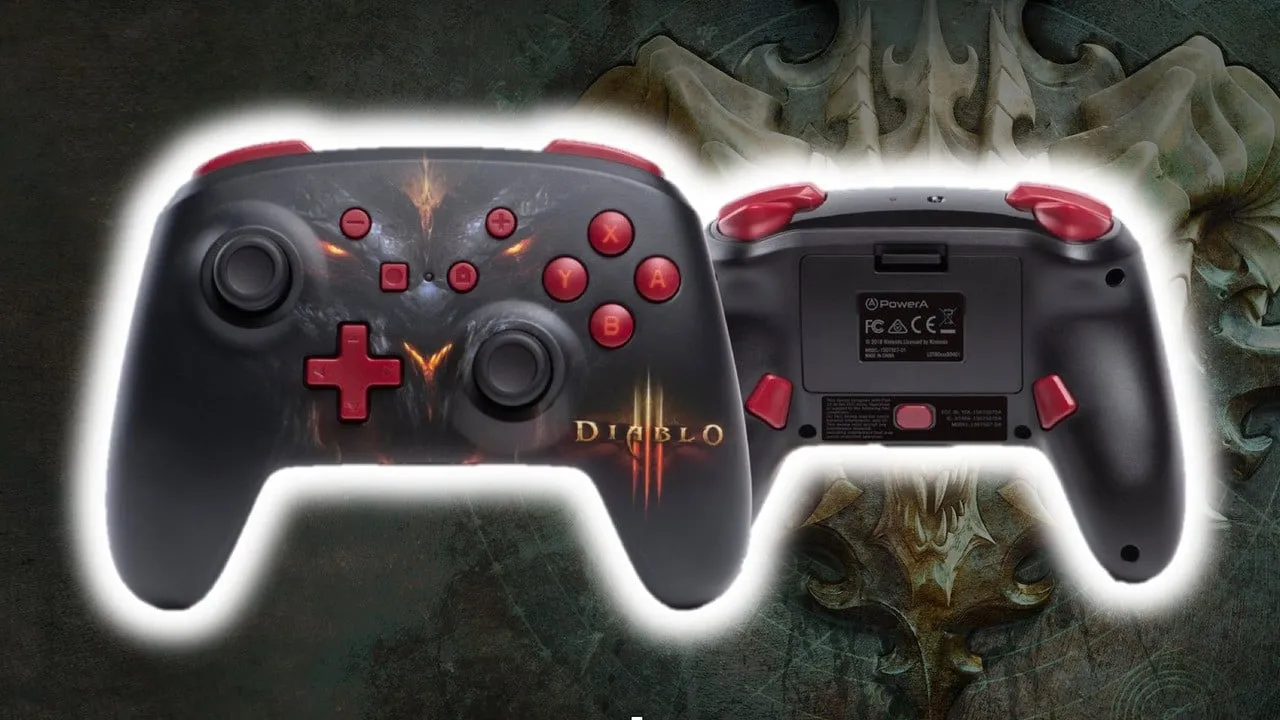 Nintendo Switch Joy-Con Pro Controller Diablo 3