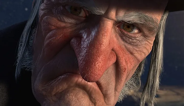 Ebenezer Scrooge przed przemianą