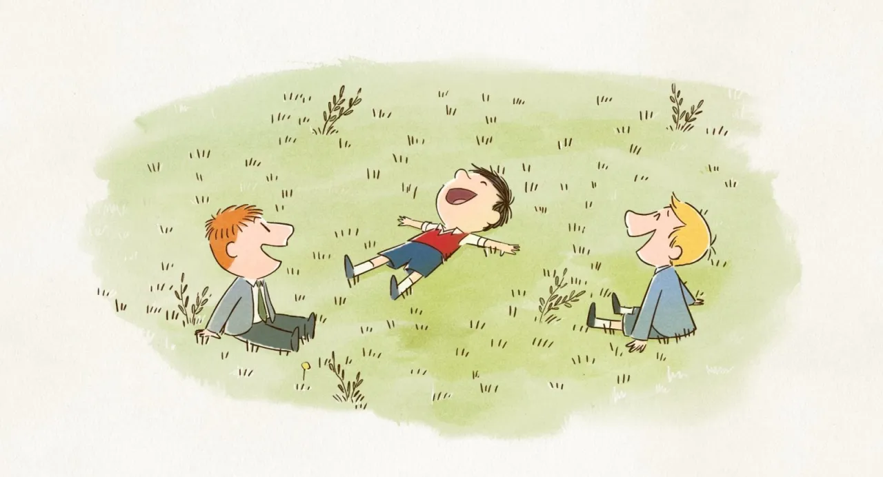 Mikołajek i jego wychowawczyni ilustracja