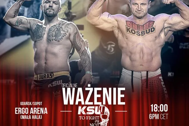 Mariusz Pudzianowski Łukasz Jurkowski KSW 61 ważenie