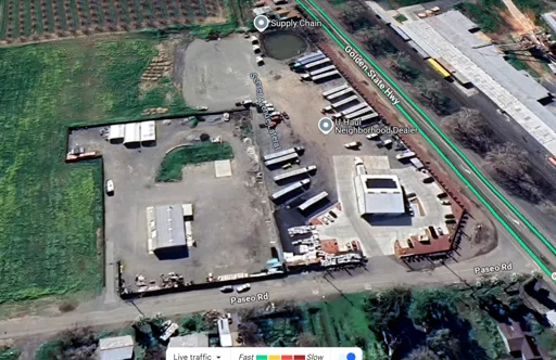 parking dla ciężar&oacute;wek motel