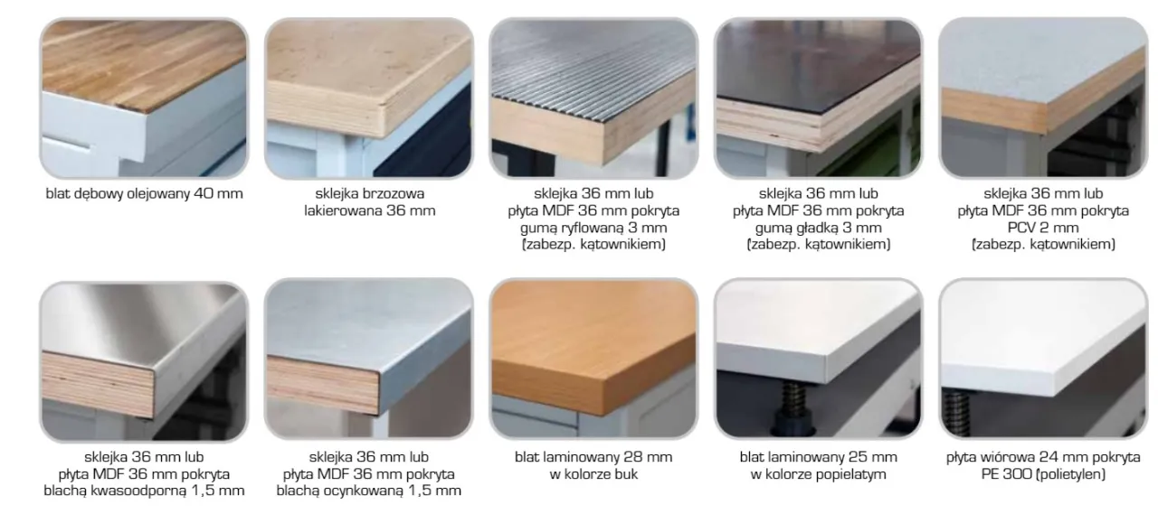 rodzaje drewna konstrukcyjnego na stół warsztatowy