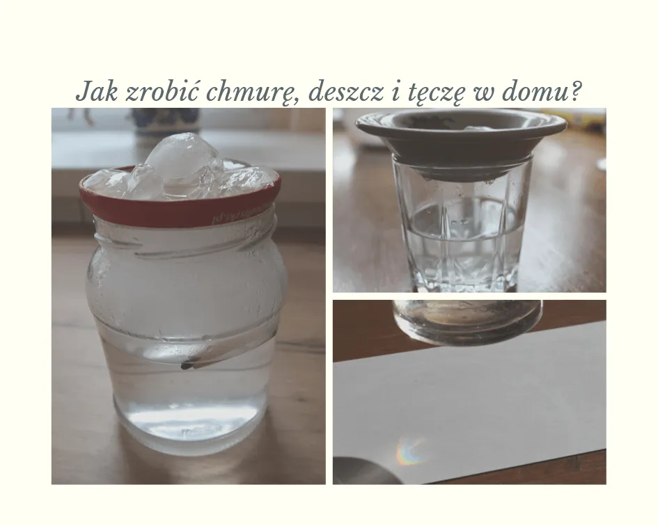 eksperyment deszcz w słoiku dla dzieci