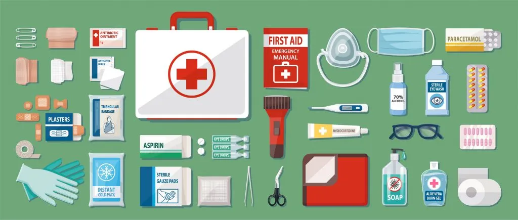 wyposażenie apteczki do pracowni