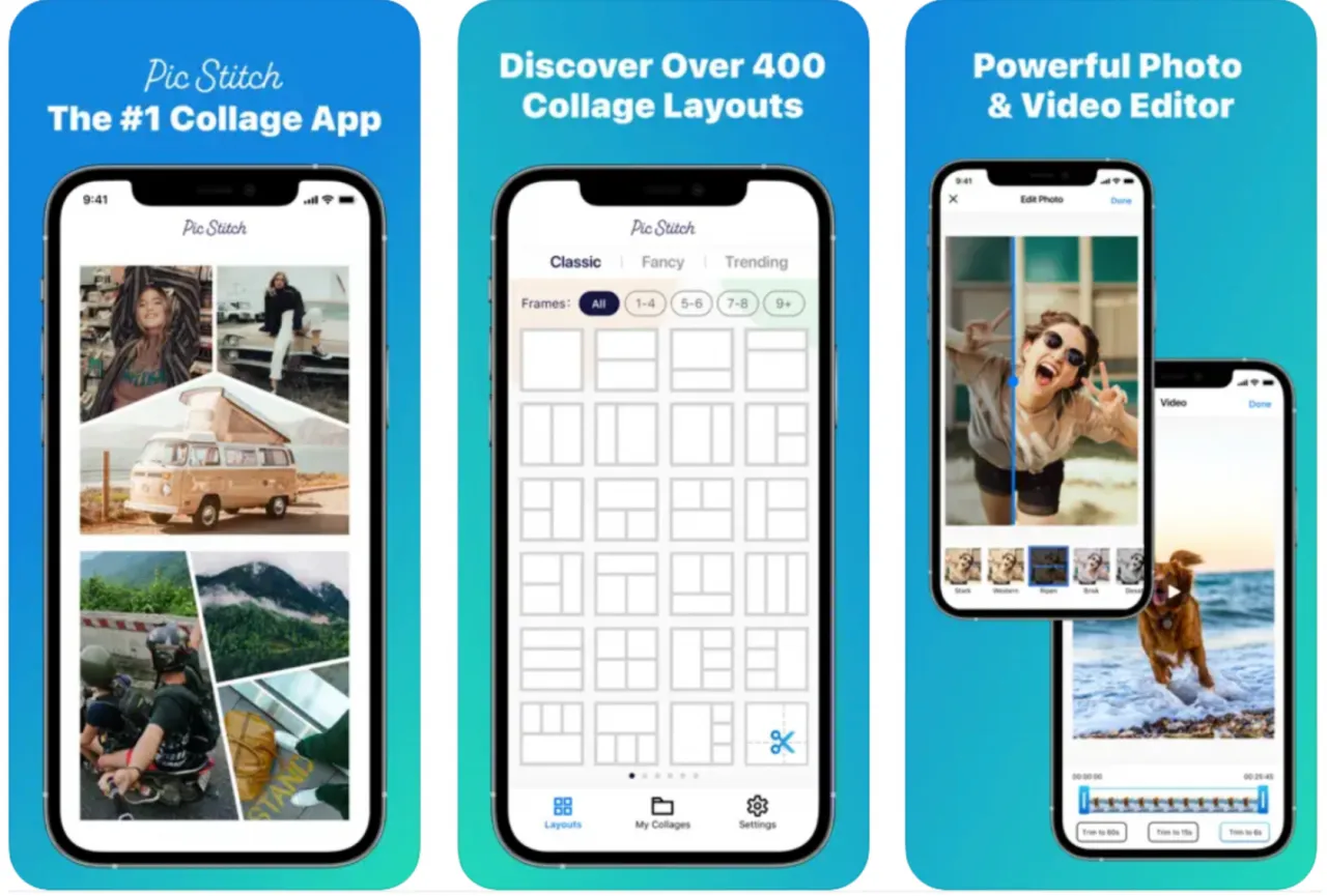 osoba wybierająca zdjęcia do kolażu