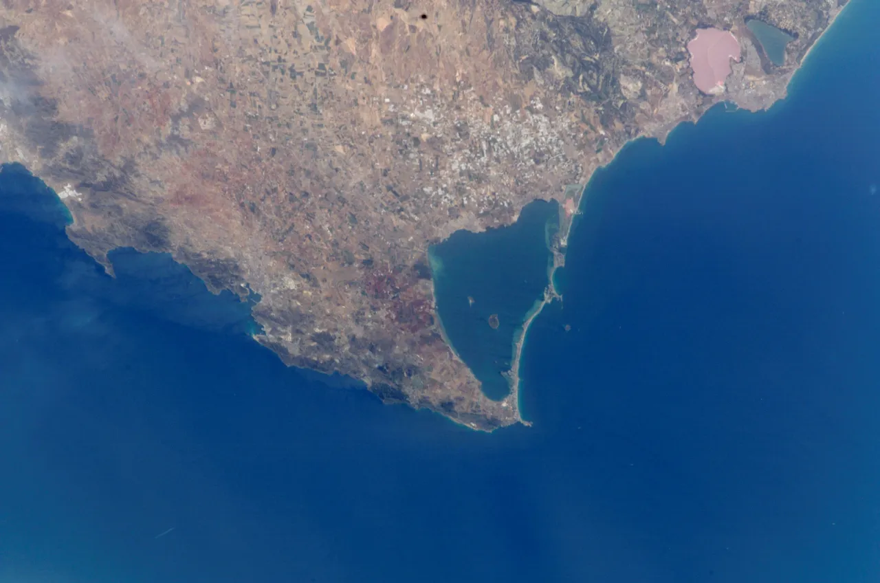 La Manga del Mar Menor Satellitenbild Karte
