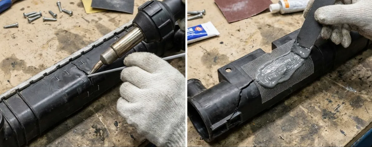 naprawa chłodnicy spawanie, klejenie chłodnicy, nowa chłodnica samochodowa