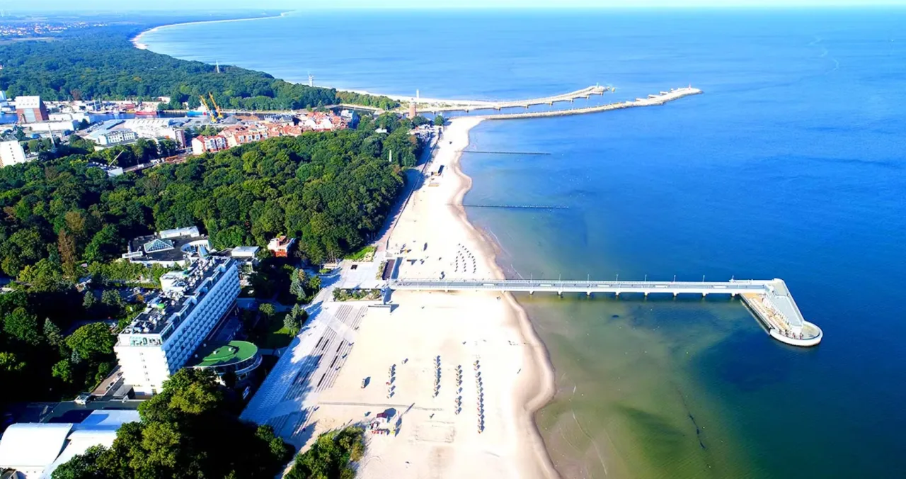 Kołobrzeg sanatorium widok morze