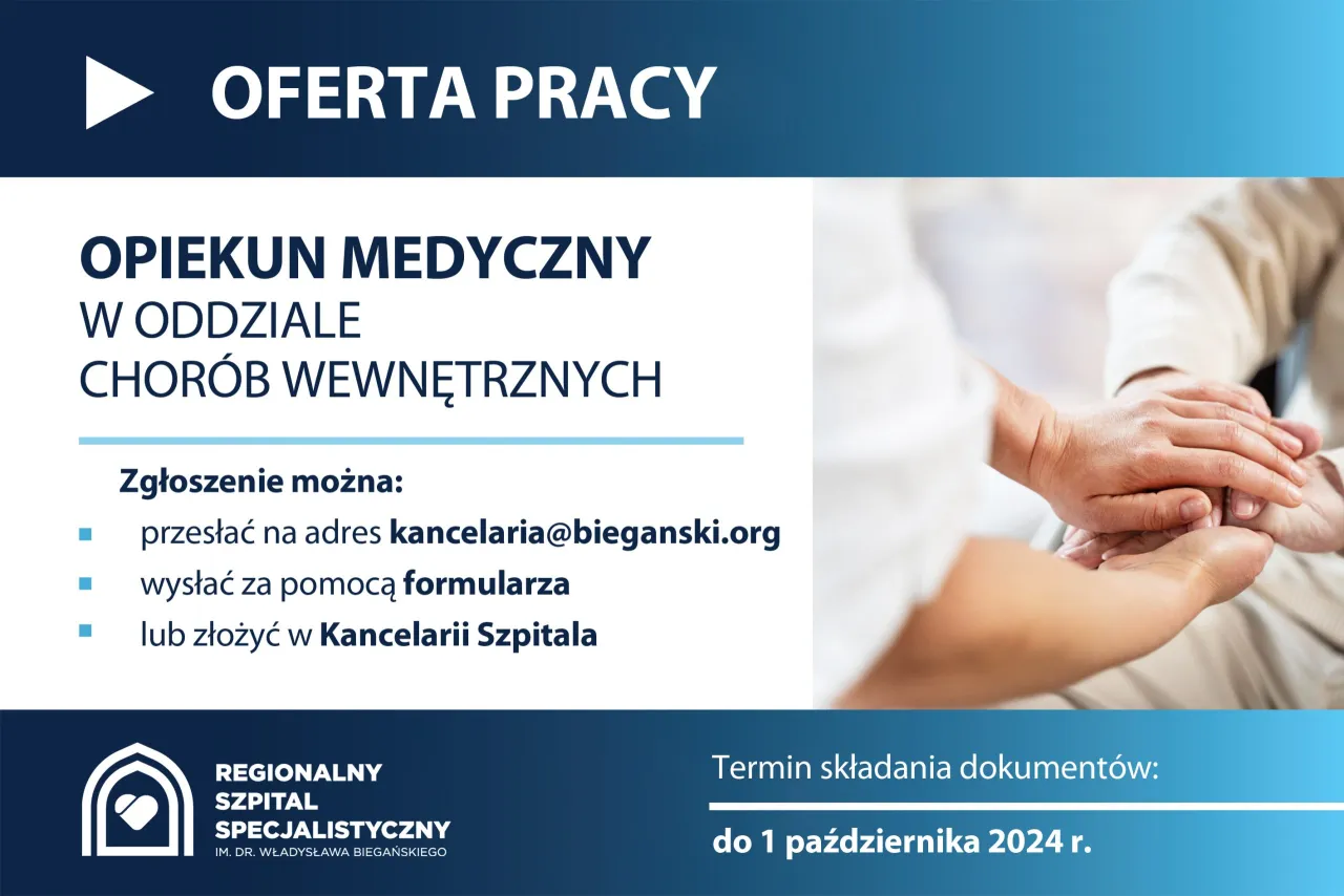 opiekun medyczny praca w szpitalu