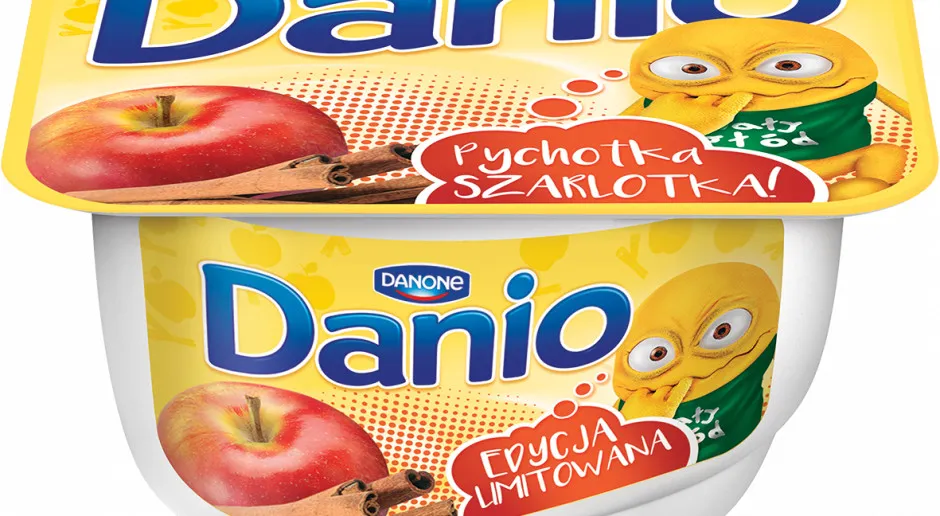 r&oacute;żne smaki serka Danio opakowania por&oacute;wnanie