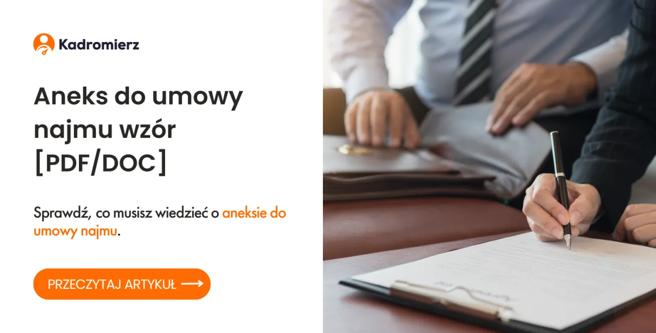 Zdjęcie Aneks do umowy najmu okazjonalnego - Pobierz wzór PDF