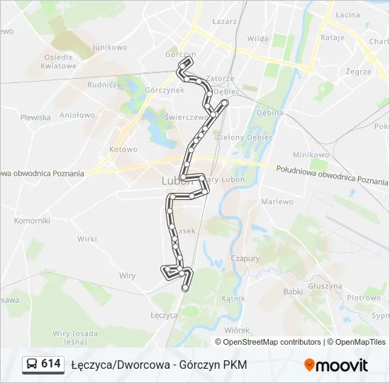 Zdjęcie Rozkład jazdy 614 – sprawdź, kiedy kursuje autobus w week-endy
