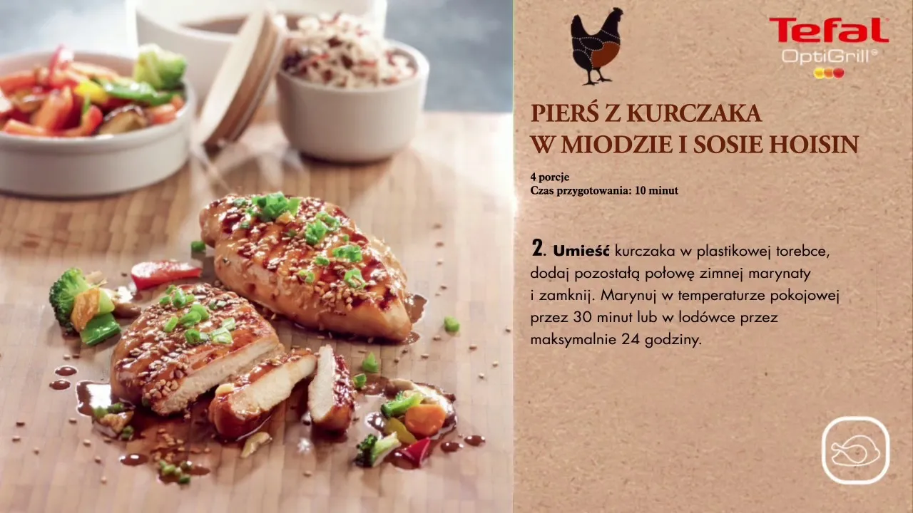 Zdjęcie Ile czasu grillować pierś z kurczaka na grillu elektrycznym Tefal, by uniknąć suchego mięsa?