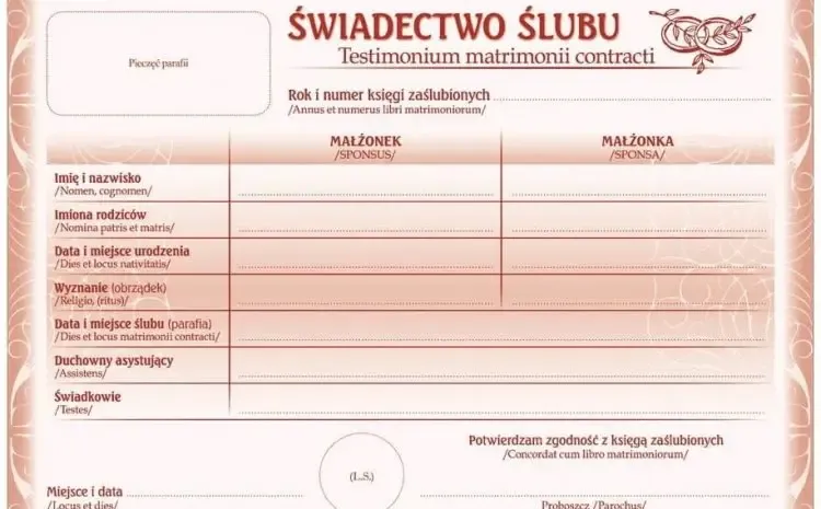 Zdjęcie Lista wszystkich dokumentów do ślubu cywilnego i ich prawidłowe złożenie