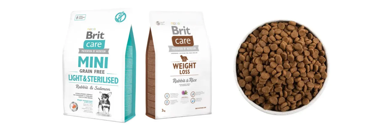 Zdjęcie Brit Care Weight Loss Rabbit &amp; Rice 3kg - Karma dla psów z królikiem i ryżem, dieta odchudzająca