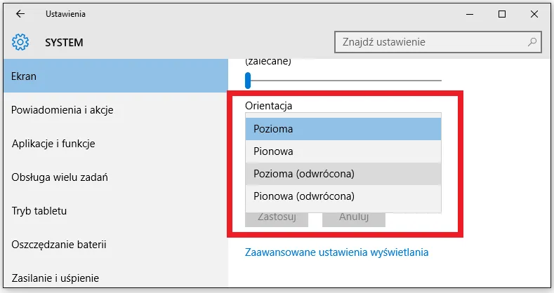 Zdjęcie Jak obrócić ekran w Windows 10 - proste metody i rozwiązania problemów