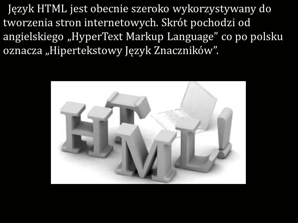 Zdjęcie Co oznacza skrót HTML? Poznaj tajniki języka stron internetowych