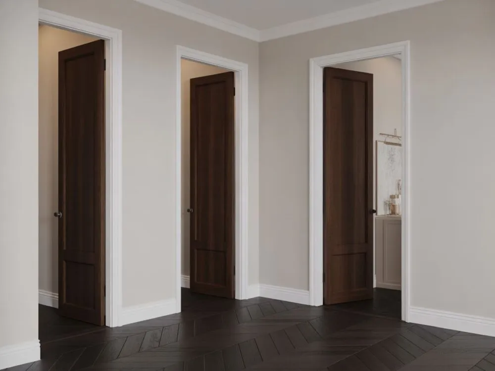 Zdjęcie Jaki kolor listew przypodłogowych do ciemnych drzwi, by uniknąć błędów?