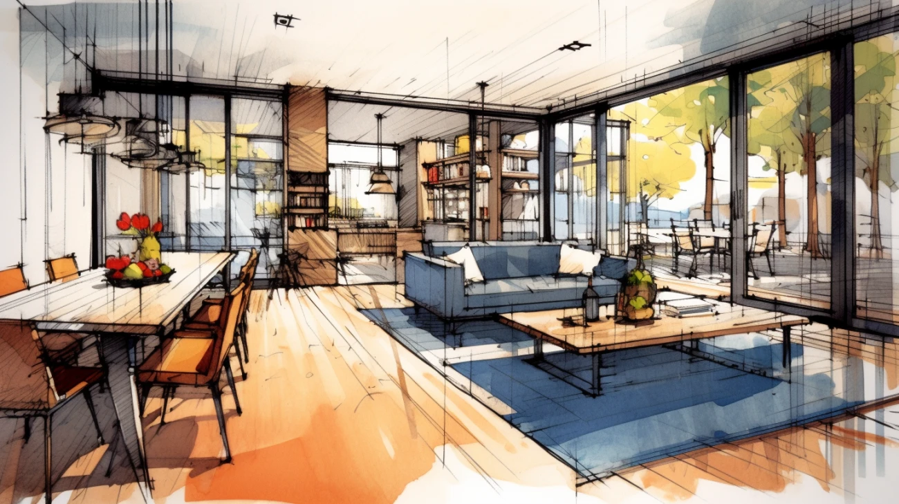 Rysunek wnętrz – architektura i projektowanie