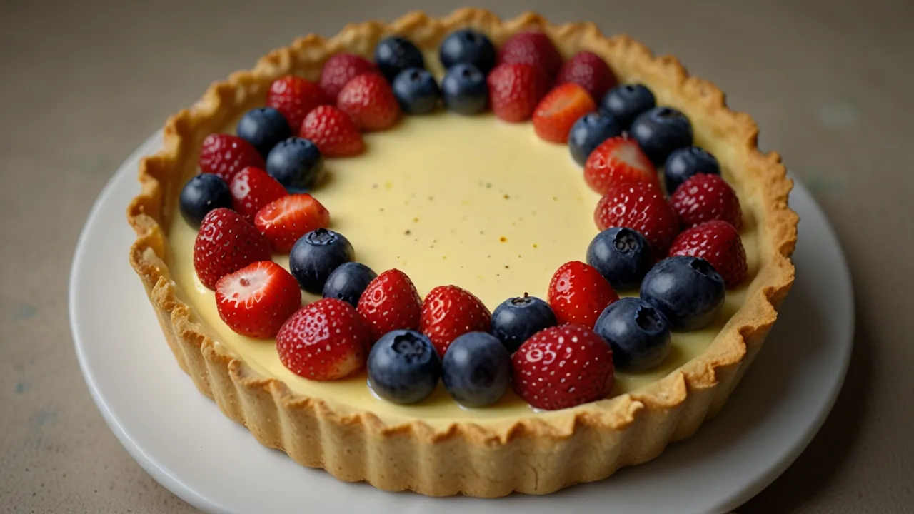 Zdjęcie Tarta z mascarpone i budyniem - wyjątkowy deser na specjalne okazje