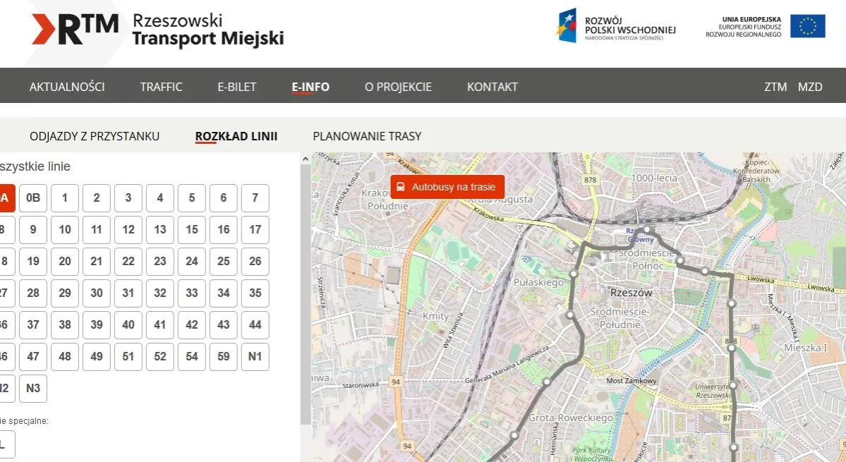 Zdjęcie Aktualny rozkład jazdy MARCEL Mielec Rzeszów - nie przegap odjazdów