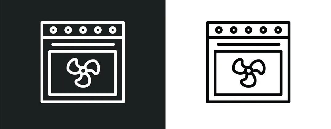 Zdjęcie Amica piekarnik oznaczenia - ikona znaczek symbol termoobiegu