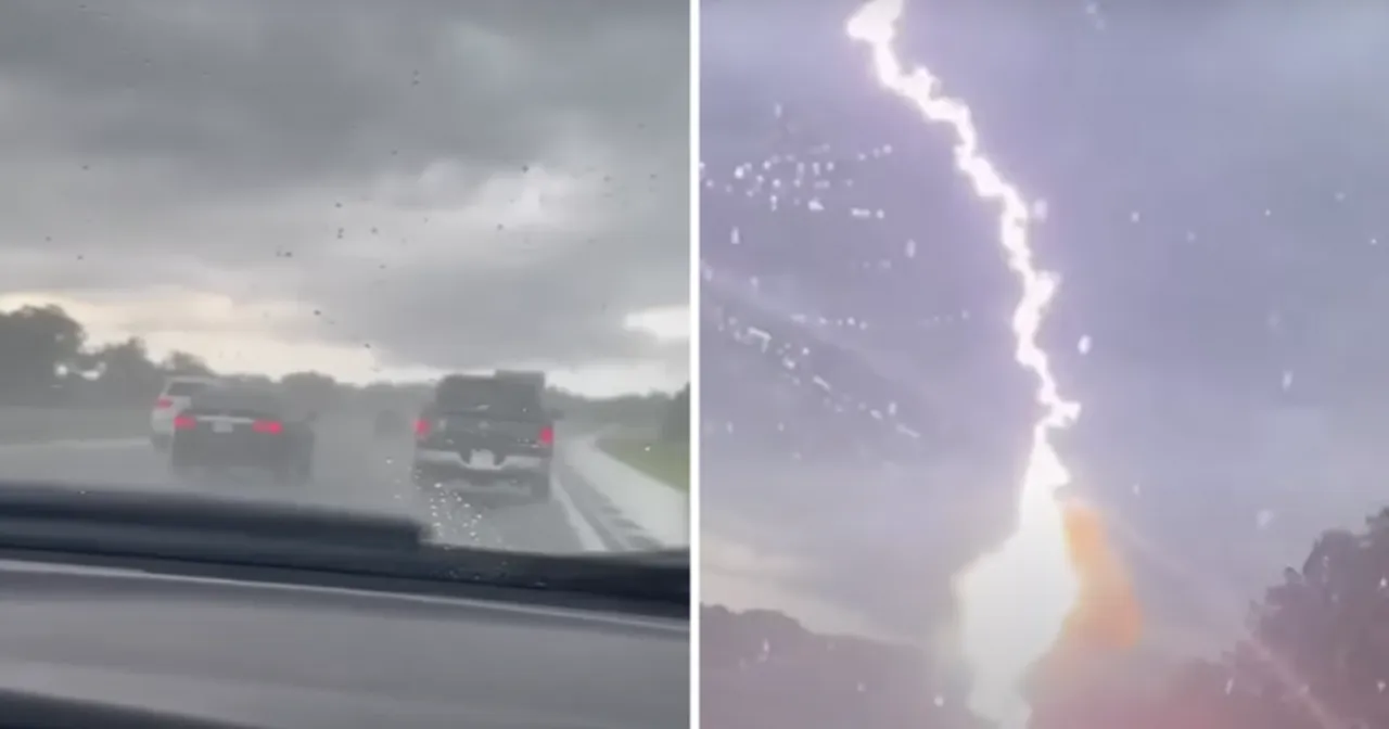 Zdjęcie Czy piorun może uderzyć w samochód? Dowiedz się, jak być bezpiecznym