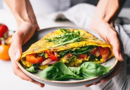 Zdjęcie Dietetyczny omlet bez kalorii: Prosty przepis na zdrowe śniadanie