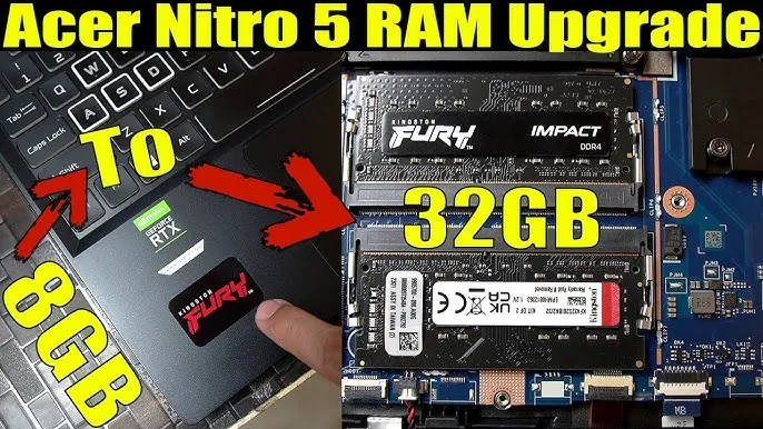 Zdjęcie Acer Nitro 5 jaki RAM wybrać, aby uniknąć problemów z wydajnością