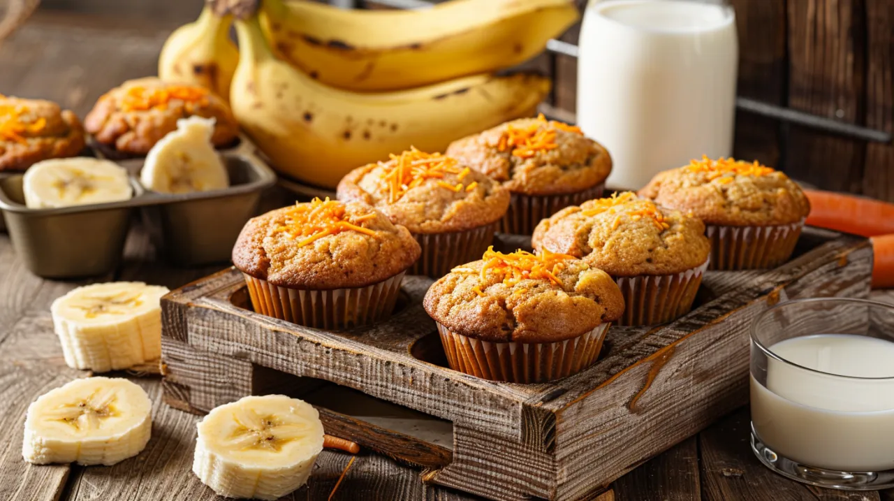 Zdjęcie Muffinki bananowe bez cukru: Zdrowa i pyszna przekąska