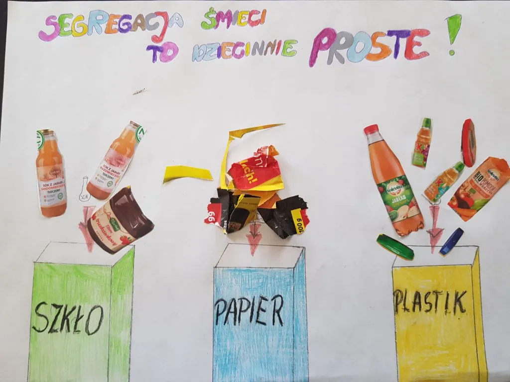 Zdjęcie Świetny plakat o segregacji śmieci - praktyczne wskazówki krok po kroku