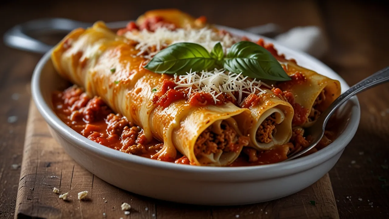 Zdjęcie Cannelloni z mięsem mielonym: Przepis na pyszne cannelloni z mięsem