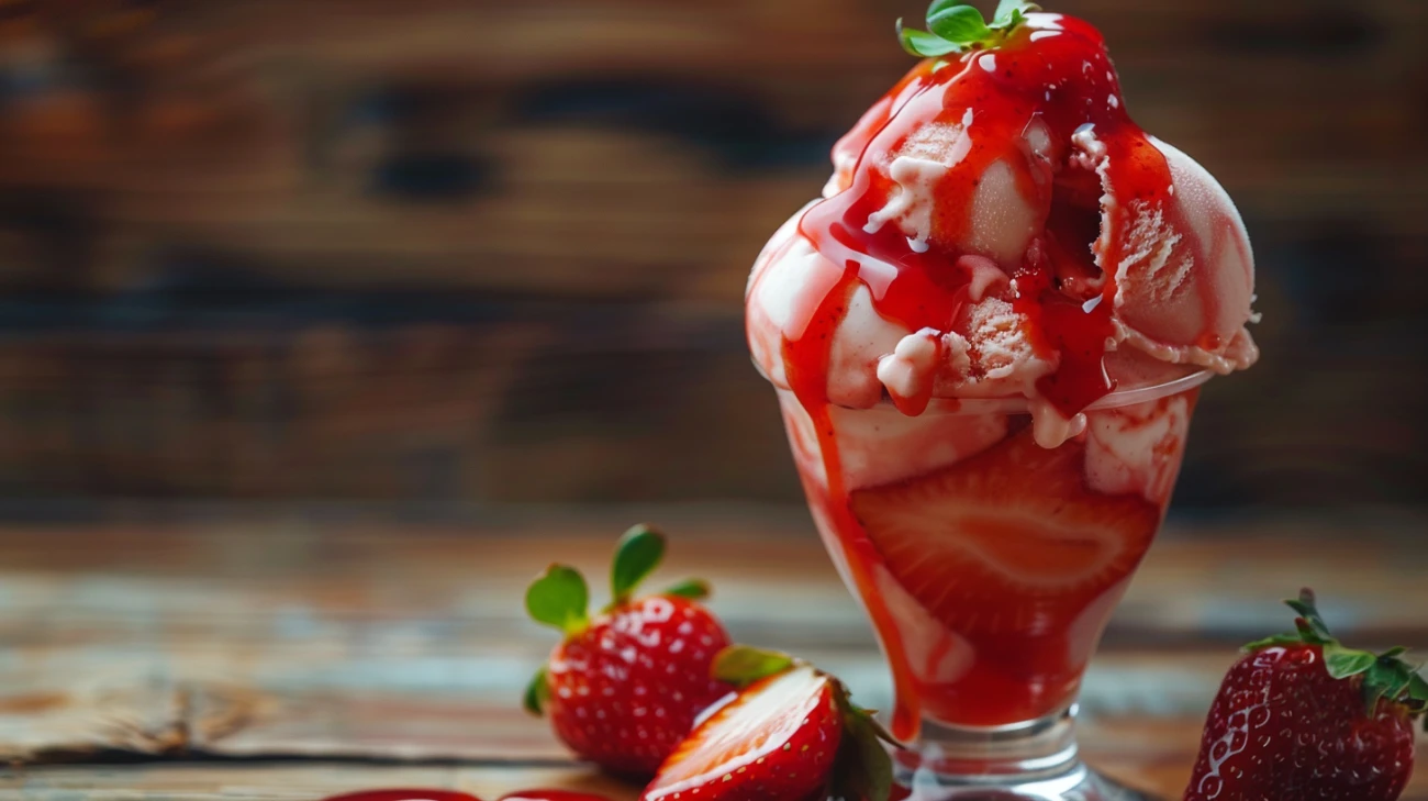 Zdjęcie Domowe Lody Truskawkowe: poczuj smak lata