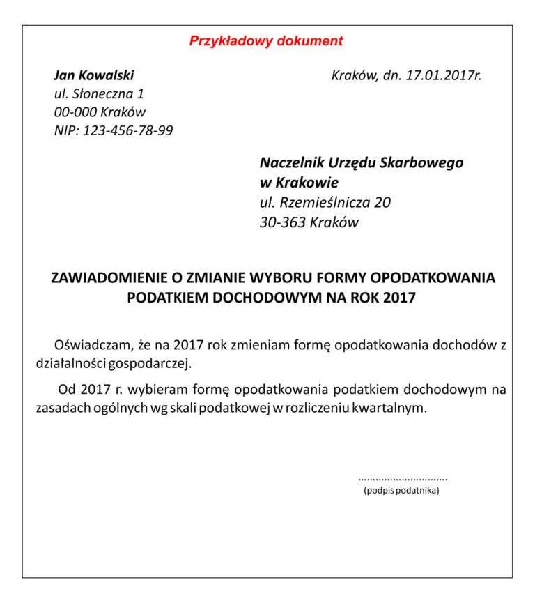 Zdjęcie Jak napisać oświadczenie do urzędu skarbowego, aby uniknąć problemów