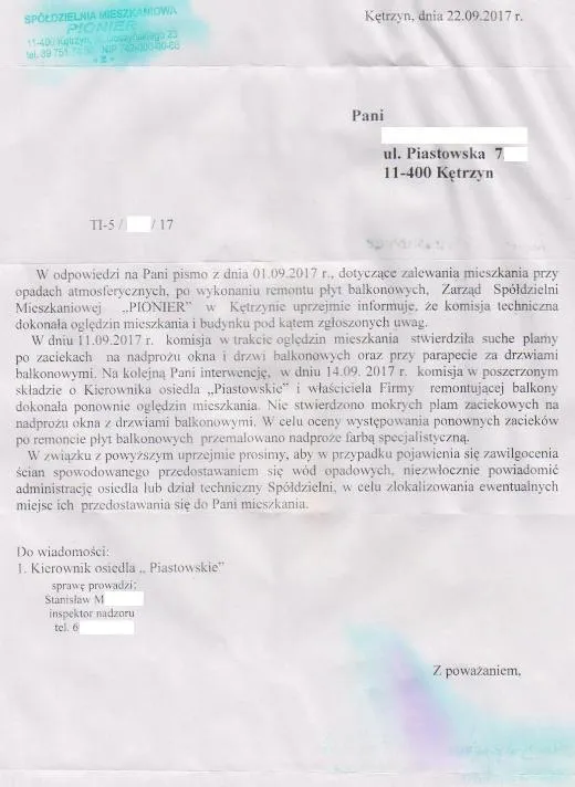 Zdjęcie Jak napisać pismo do spółdzielni mieszkaniowej w sprawie grzyba i uniknąć problemów