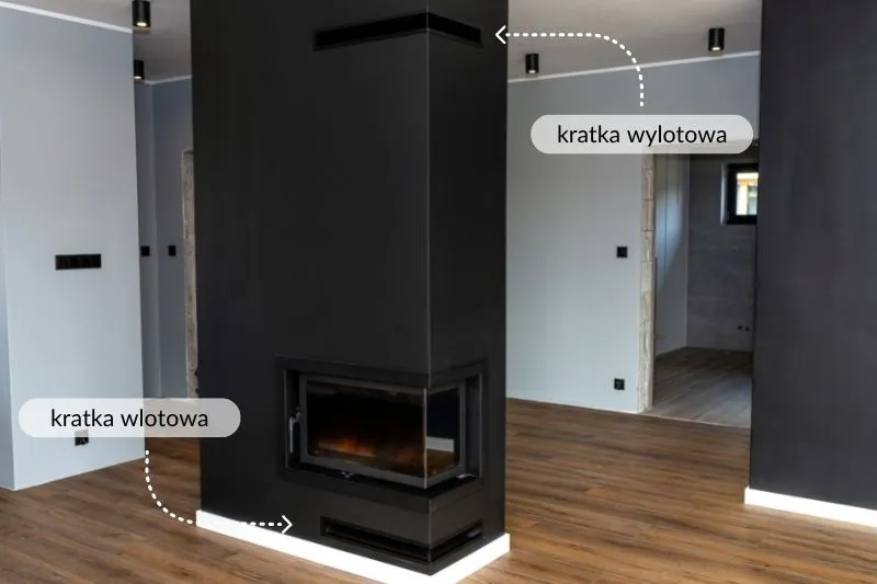 Zdjęcie Prawidłowa wysokość kratek w kominku – klucz do efektywności wentylacji