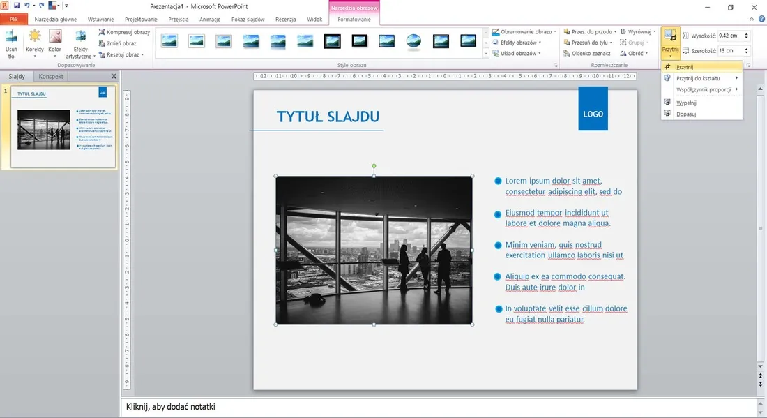 Zdjęcie Jak przyciąć obraz w PowerPoint - proste kroki i praktyczne wskazówki