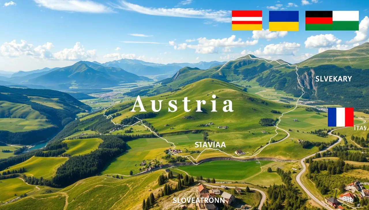 Zdjęcie Austria gdzie leży - odkryj jej położenie w Europie i sąsiadów