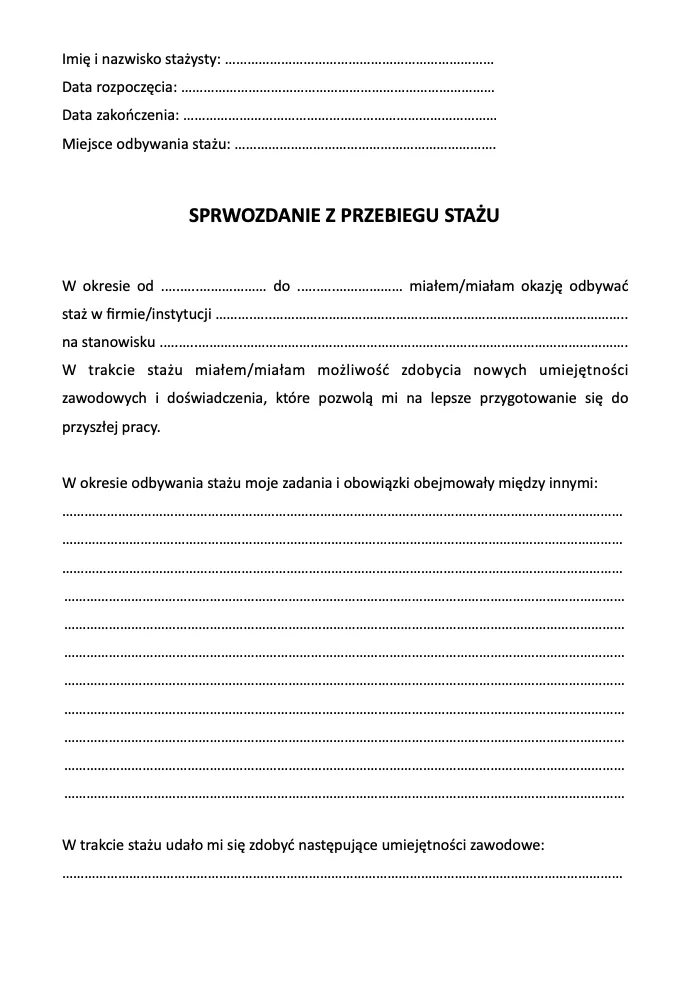 Zdjęcie Jak wypełnić kartę stażu, aby uniknąć błędów i spełnić wymagania