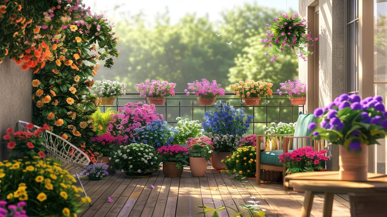 Zdjęcie Inspiracje kwiatowe na balkon: Nowoczesne pomysły