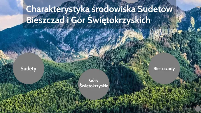 Zdjęcie Charakterystyka środowiska polskich gór - porównanie Sudetów, Bieszczad i G. Św.
