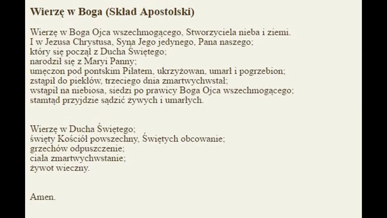 Zdjęcie Jak brzmi modlitwa Wierzę w Boga? Odkryj jej głębokie znaczenie