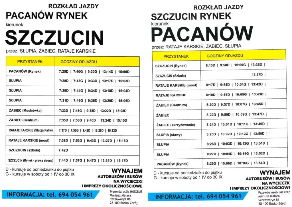 Zdjęcie Rozkład jazdy Szczebrzeszyn - Sprawdź godziny odjazdów i trasy