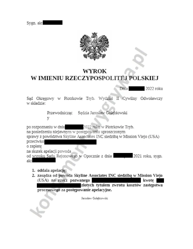 Zdjęcie Co oznacza oddalenie apelacji i jakie ma konsekwencje prawne?